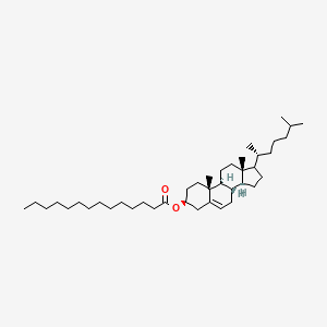 [(3S,8S,9S,10R,13R,14S)-10,13-dimethyl-17-[(2R)-6-methylheptan-2-yl]-2,3,4,7,8,9,11,12,14,15,16,17-dodecahydro-1H-cyclopenta[a]phenanthren-3-yl] tetradecanoate