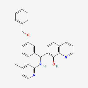 7-{[3-(Benzyloxy)phenyl][(4-methylpyridin-2-yl)amino]methyl}quinolin-8-ol