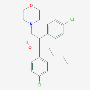 2,3-Bis(4-chlorophenyl)-1-(morpholin-4-YL)heptan-3-OL