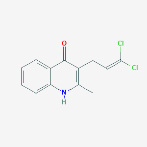 3-(3,3-Dichloroprop-2-en-1-yl)-2-methylquinolin-4-ol