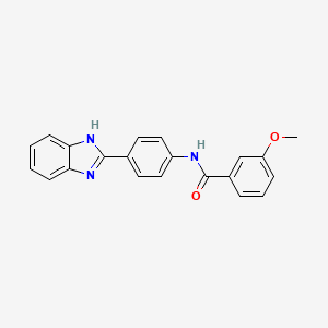 N-[4-(1H-benzimidazol-2-yl)phenyl]-3-methoxybenzamide