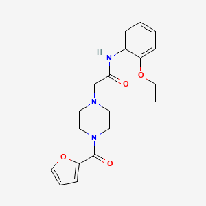 molecular formula C19H23N3O4 B10796205 N-(2-ethoxyphenyl)-2-[4-(furan-2-ylcarbonyl)piperazin-1-yl]acetamide 