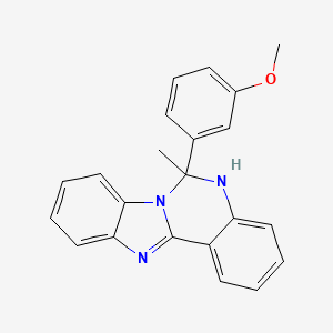 6-(3-Methoxyphenyl)-6-methyl-5,6-dihydrobenzimidazo[1,2-c]quinazoline