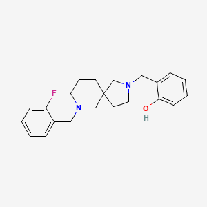 2-[[9-[(2-Fluorophenyl)methyl]-2,9-diazaspiro[4.5]decan-2-yl]methyl]phenol