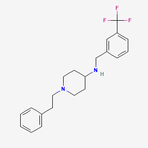 1-(2-phenylethyl)-N-[[3-(trifluoromethyl)phenyl]methyl]piperidin-4-amine