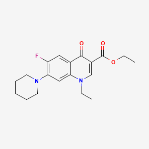 Ethyl 1-ethyl-6-fluoro-4-oxo-7-(piperidin-1-yl)-1,4-dihydroquinoline-3-carboxylate