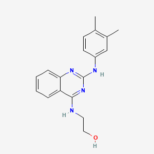 2-[[2-(3,4-Dimethylanilino)quinazolin-4-yl]amino]ethanol