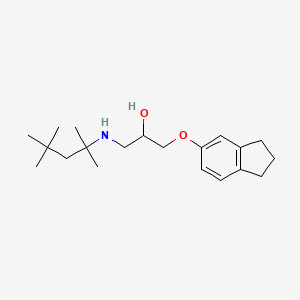 1-(2,3-dihydro-1H-inden-5-yloxy)-3-[(2,4,4-trimethylpentan-2-yl)amino]propan-2-ol