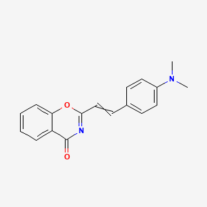 2-[2-[4-(Dimethylamino)phenyl]ethenyl]-1,3-benzoxazin-4-one