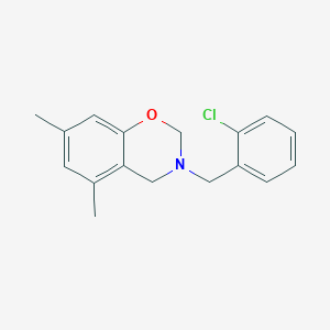 3-(2-chlorobenzyl)-5,7-dimethyl-3,4-dihydro-2H-1,3-benzoxazine