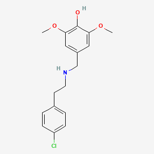 molecular formula C17H20ClNO3 B10796600 4-({[2-(4-Chlorophenyl)ethyl]amino}methyl)-2,6-dimethoxyphenol 