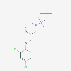 1-(2,4-Dichlorophenoxy)-3-[(2,4,4-trimethylpentan-2-yl)amino]propan-2-ol