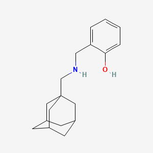 molecular formula C18H25NO B10796630 2-[(1-Adamantylmethylamino)methyl]phenol 