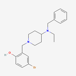 2-({4-[Benzyl(ethyl)amino]piperidin-1-yl}methyl)-4-bromophenol