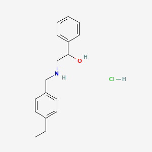 2-[(4-Ethylphenyl)methylamino]-1-phenylethanol;hydrochloride