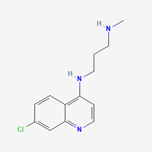 molecular formula C13H16ClN3 B10796660 N'-(7-chloroquinolin-4-yl)-N-methylpropane-1,3-diamine 