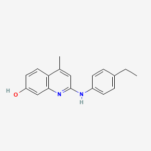 2-[(4-Ethylphenyl)amino]-4-methylquinolin-7-OL