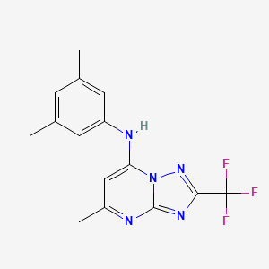 N-(3,5-dimethylphenyl)-5-methyl-2-(trifluoromethyl)-[1,2,4]triazolo[1,5-a]pyrimidin-7-amine