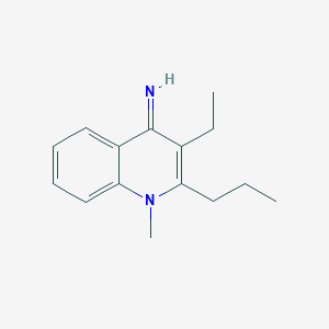 molecular formula C15H20N2 B10796718 3-Ethyl-1-methyl-2-propylquinolin-4-imine 