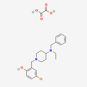 2-[[4-[Benzyl(ethyl)amino]piperidin-1-yl]methyl]-4-bromophenol;oxalic acid