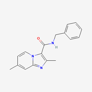 N-benzyl-2,7-dimethyl-imidazo[1,2-a]pyridine-3-carboxamide