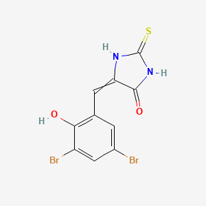 molecular formula C10H6Br2N2O2S B10796792 Bromophenol thiohydantoin 