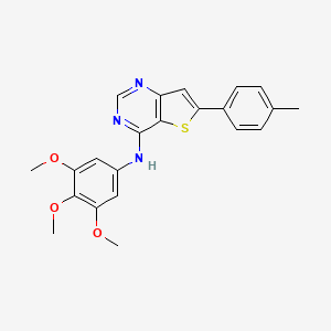 6-(4-methylphenyl)-N-(3,4,5-trimethoxyphenyl)thieno[3,2-d]pyrimidin-4-amine