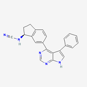 molecular formula C22H17N5 B10796861 JAK3 inhibitor 34 