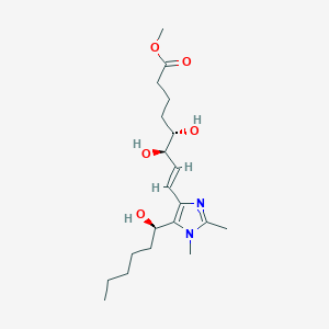 methyl (E,5S,6R)-5,6-dihydroxy-8-[5-[(1R)-1-hydroxyhexyl]-1,2-dimethylimidazol-4-yl]oct-7-enoate