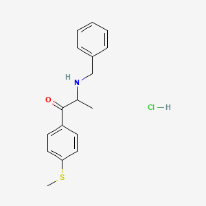 molecular formula C17H20ClNOS B10796932 4-Methylthio-N-benzylcathinone (hydrochloride) 