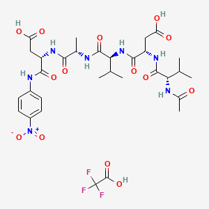 molecular formula C31H42F3N7O14 B10796979 Ac-VDVAD-pNA (trifluoroacetate salt) 