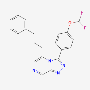 3-[4-(Difluoromethoxy)phenyl]-5-(3-phenylpropyl)-[1,2,4]triazolo[4,3-a]pyrazine