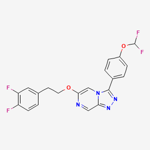 3-[4-(Difluoromethoxy)phenyl]-6-[2-(3,4-difluorophenyl)ethoxy]-[1,2,4]triazolo[4,3-a]pyrazine