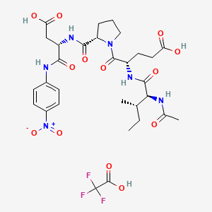 molecular formula C30H39F3N6O13 B10797062 Ac-IEPD-pNA (trifluoroacetate salt) 