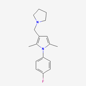 1-(4-Fluorophenyl)-2,5-dimethyl-3-(pyrrolidin-1-ylmethyl)pyrrole