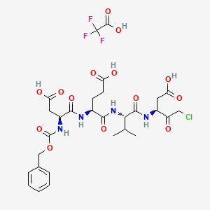 molecular formula C29H36ClF3N4O14 B10797112 Z-DEVD-CMK (trifluoroacetate salt) 