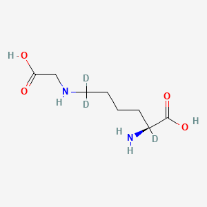 molecular formula C8H16N2O4 B10797135 Nepsilon-(1-Carboxymethyl)-L-lysine-d3 