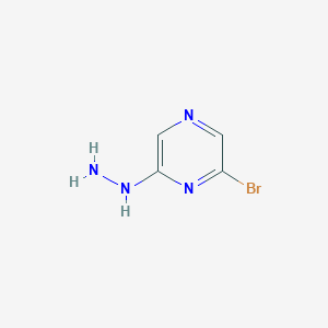 molecular formula C4H5BrN4 B10797151 2-Bromo-6-hydrazinylpyrazine 