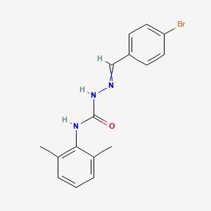 1-[(4-Bromophenyl)methylideneamino]-3-(2,6-dimethylphenyl)urea