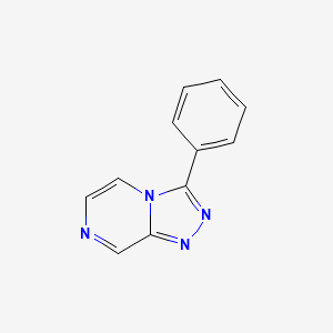 molecular formula C11H8N4 B10797199 3-Phenyl-[1,2,4]triazolo[4,3-a]pyrazine 