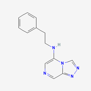 molecular formula C13H13N5 B10797275 N-(2-phenylethyl)-[1,2,4]triazolo[4,3-a]pyrazin-5-amine 