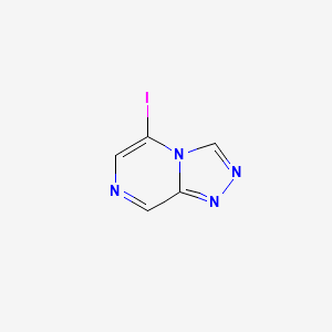 molecular formula C5H3IN4 B10797284 5-Iodo-[1,2,4]triazolo[4,3-a]pyrazine 