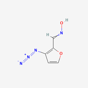 molecular formula C5H4N4O2 B10797292 N-[(3-azidofuran-2-yl)methylidene]hydroxylamine 