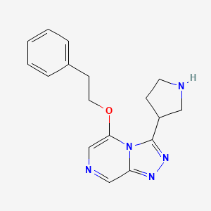 5-(2-Phenylethoxy)-3-pyrrolidin-3-yl-[1,2,4]triazolo[4,3-a]pyrazine