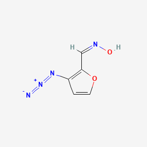 molecular formula C5H4N4O2 B10797362 (NZ)-N-[(3-azidofuran-2-yl)methylidene]hydroxylamine 