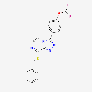 8-Benzylsulfanyl-3-[4-(difluoromethoxy)phenyl]-[1,2,4]triazolo[4,3-a]pyrazine