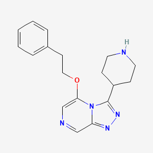 5-(2-Phenylethoxy)-3-piperidin-4-yl-[1,2,4]triazolo[4,3-a]pyrazine