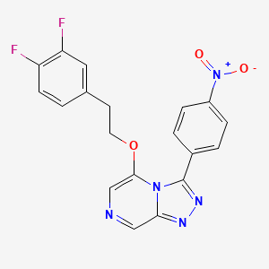 5-[2-(3,4-Difluorophenyl)ethoxy]-3-(4-nitrophenyl)-[1,2,4]triazolo[4,3-a]pyrazine