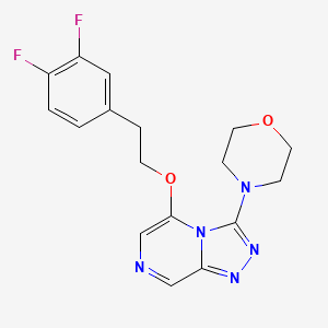 4-[5-[2-(3,4-Difluorophenyl)ethoxy]-[1,2,4]triazolo[4,3-a]pyrazin-3-yl]morpholine