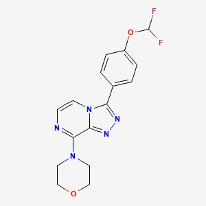 4-[3-[4-(Difluoromethoxy)phenyl]-[1,2,4]triazolo[4,3-a]pyrazin-8-yl]morpholine